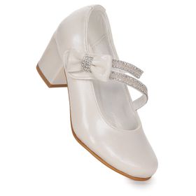 Kiko Kids Aisha Cilt Günlük Kız Çocuk 4 cm Topuklu Abiye Ayakkabı