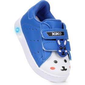 Kiko Kids Bart Cırtlı Işıklı Koyu Mavi Erkek Bebek Spor Ayakkabı