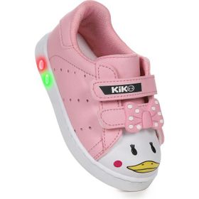 Kiko Kids Bart Cırtlı Işıklı Pembe Kız Bebek Spor Ayakkabı