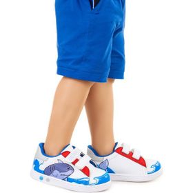 Kiko Kids Disha Cırtlı Işıklı Koyu Mavi Erkek Bebek Spor Ayakkabı