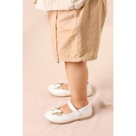 Kiko Kids Ege 204 Cilt Sedef Taşlı Cırtlı Fiyonklu Kız Çocuk Babet