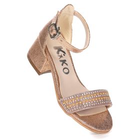 Kiko Kids Elinor Çatlak Günlük Kız Çocuk 3 cm Topuklu Sandalet Abiye Ayakkabı