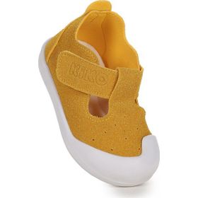 Kiko Kids Elroy Cırtlı İlk Adım Koyu Sarı Kız Bebek Günlük Ayakkabı