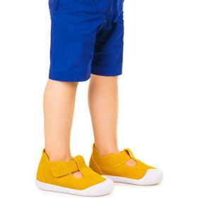 Kiko Kids Elroy İlk Adım Cırtlı Sarı Erkek Bebek Günlük Ayakkabı