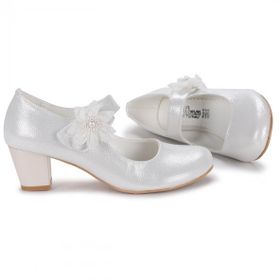 Kiko Kids Kiko 751 Sedef Vakko 4 cm Topuk Günlük Kız Çocuk Babet