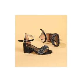 Kiko Kids Kiko 765 Siyah Çatlak 3 cm Topuk Günlük Kız Çocuk Sandalet