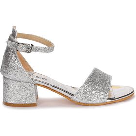 Kiko Kids Kiko 769 Sedef Kum Simli 3 cm Topuk Günlük Kız Çocuk Sandalet