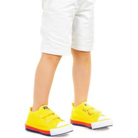 Kiko Kids Linen Cırtlı Keten Açık Sarı Erkek Bebek Spor Ayakkabı