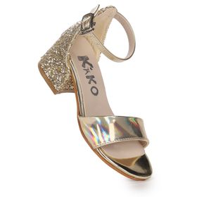 Kiko Kids Sheila Ayna Çam Günlük Kız Çocuk 3 cm Topuklu Sandalet Abiye Ayakkabı
