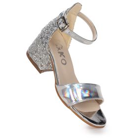 Kiko Kids Sheila Ayna Çam Günlük Kız Çocuk 3 cm Topuklu Sandalet Abiye Ayakkabı
