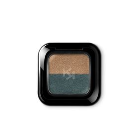 Kiko New Bright Duo Eyeshadow 15 Classic Gold - Green Teal Göz Farı