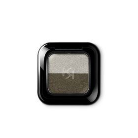 Kiko New Bright Duo Eyeshadow 16 Warm Silver / Jungle Green Göz Farı