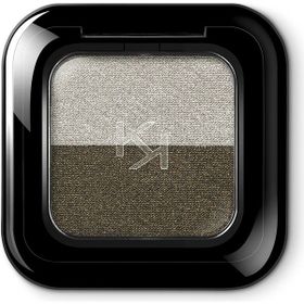 Kiko New Bright Duo Eyeshadow 16 Warm Silver / Jungle Green Göz Farı