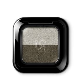 Kiko New Bright Duo Eyeshadow 16 Warm Silver / Jungle Green Göz Farı