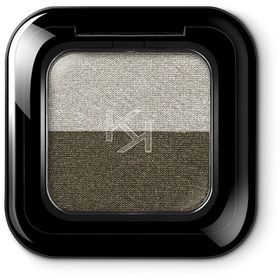 Kiko New Bright Duo Eyeshadow 16 Warm Silver / Jungle Green Göz Farı