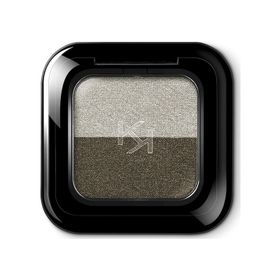 Kiko New Bright Duo Eyeshadow 16 Warm Silver / Jungle Green Göz Farı