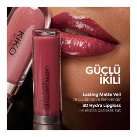 Kiko New Lasting Matte Veil Liquid Lip Colour 16 Deep Amaranth Ruj