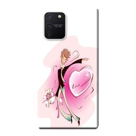 Kılıf Merkezi 115 Samsung Galaxy S10 Lite SM-G770F Buketli Adam Baskılı Silikon Kılıf