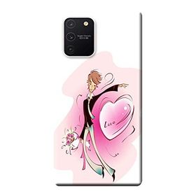 Kılıf Merkezi 115 Samsung Galaxy S10 Lite SM-G770F Buketli Adam Baskılı Silikon Kılıf