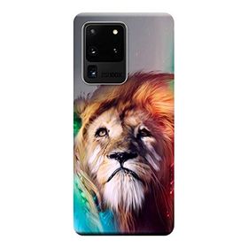 Kılıf Merkezi 138 Samsung Galaxy S20 Ultra SM-G988B Aslan Kral Baskılı Silikon Kılıf