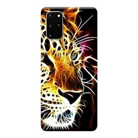 Kılıf Merkezi 145 Samsung Galaxy S20 Plus SM-G985F Leopar Baskılı Silikon Kılıf