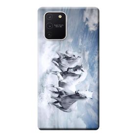 Kılıf Merkezi 187 Samsung Galaxy S10 Lite SM-G770F Atlar Baskılı Silikon Kılıf