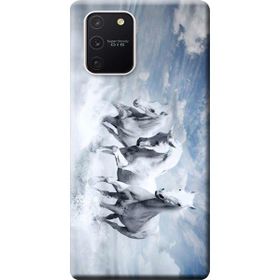 Kılıf Merkezi 187 Samsung Galaxy S10 Lite SM-G770F Atlar Baskılı Silikon Kılıf