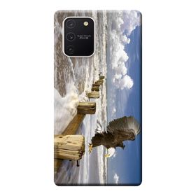 Kılıf Merkezi 190 Samsung Galaxy S10 Lite SM-G770F Kartal Baskılı Silikon Kılıf