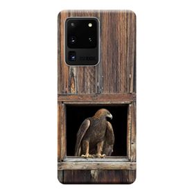 Kılıf Merkezi 198 Samsung Galaxy S20 Ultra SM-G988B Kartal Baskılı Silikon Kılıf