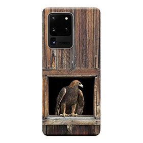 Kılıf Merkezi 198 Samsung Galaxy S20 Ultra SM-G988B Kartal Baskılı Silikon Kılıf