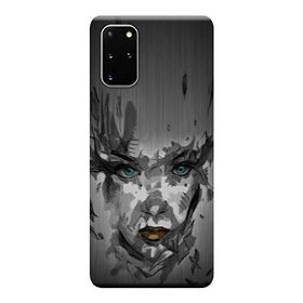 Kılıf Merkezi 213 Samsung Galaxy S20 Plus SM-G985F Face Women Baskılı Silikon Kılıf