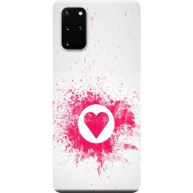 Kılıf Merkezi 226 Samsung Galaxy S20 Plus SM-G985F Kalp Baskılı Silikon Kılıf