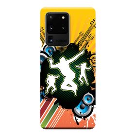 Kılıf Merkezi 264 Samsung Galaxy S20 Ultra SM-G988B Guitar Fest Baskılı Silikon Kılıf