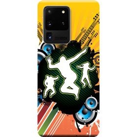 Kılıf Merkezi 264 Samsung Galaxy S20 Ultra SM-G988B Guitar Fest Baskılı Silikon Kılıf