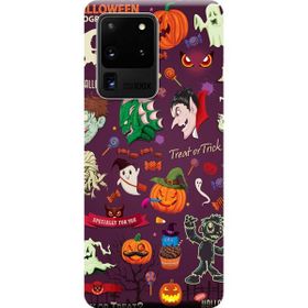 Kılıf Merkezi 283 Samsung Galaxy S20 Ultra SM-G988B Halloween Baskılı Silikon Kılıf