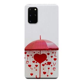 Kılıf Merkezi 304 Samsung Galaxy S20 Plus SM-G985F Şemsiye Baskılı Silikon Kılıf
