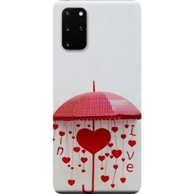 Kılıf Merkezi 304 Samsung Galaxy S20 Plus SM-G985F Şemsiye Baskılı Silikon Kılıf