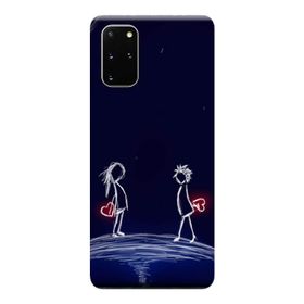 Kılıf Merkezi 306 Samsung Galaxy S20 Plus SM-G985F Aşk Baskılı Silikon Kılıf