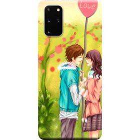 Kılıf Merkezi 308 Samsung Galaxy S20 Plus SM-G985F Love Anime Baskılı Silikon Kılıf