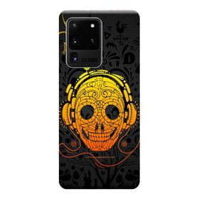 Kılıf Merkezi 309 Samsung Galaxy S20 Ultra SM-G988B Kuru Kafa Baskılı Silikon Kılıf