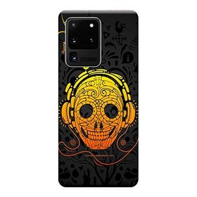 Kılıf Merkezi 309 Samsung Galaxy S20 Ultra SM-G988B Kuru Kafa Baskılı Silikon Kılıf