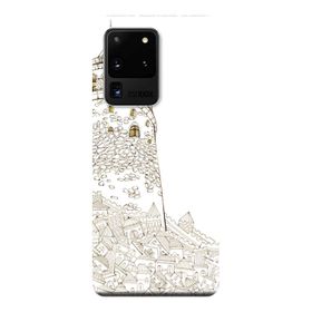 Kılıf Merkezi 310 Samsung Galaxy S20 Ultra SM-G988B Kule Baskılı Silikon Kılıf