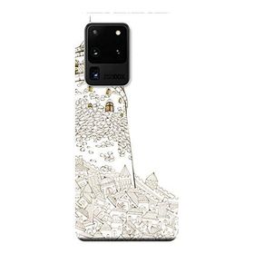 Kılıf Merkezi 310 Samsung Galaxy S20 Ultra SM-G988B Kule Baskılı Silikon Kılıf