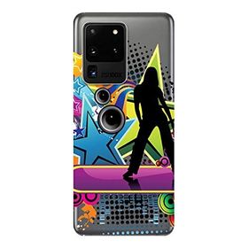 Kılıf Merkezi 312 Samsung Galaxy S20 Ultra SM-G988B Dans Fest Baskılı Silikon Kılıf