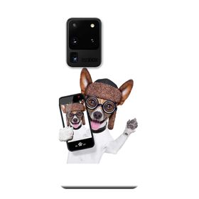 Kılıf Merkezi 451 Samsung Galaxy S20 Ultra SM-G988B Sevimli Köpek Baskılı Silikon Kılıf