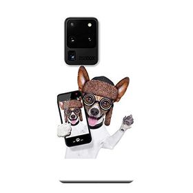 Kılıf Merkezi 451 Samsung Galaxy S20 Ultra SM-G988B Sevimli Köpek Baskılı Silikon Kılıf