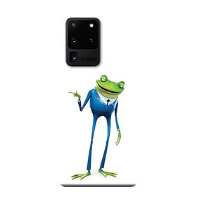 Kılıf Merkezi 474 Samsung Galaxy S20 Ultra SM-G988B Artist Kurbağ Baskılı Silikon Kılıf