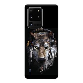 Kılıf Merkezi 490 Samsung Galaxy S20 Ultra SM-G988B Animals Face Baskılı Silikon Kılıf
