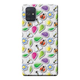 Kılıf Merkezi 527 Samsung Galaxy A71 SM-A715F Vektör Baskılı Silikon Kılıf