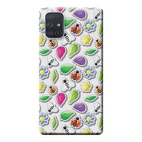 Kılıf Merkezi 527 Samsung Galaxy A71 SM-A715F Vektör Baskılı Silikon Kılıf
